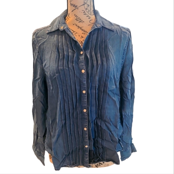 Sundance Sz PS Denim Top - Picture 1 of 6